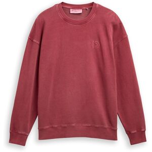 TOM TAILOR DENIM Herren Relaxed Overdyed Sweatshirt, rot, Uni, Gr. S TOM TAILOR DENIM Herren Relaxed Overdyed Sweatshirt, rot, Uni, Gr. S