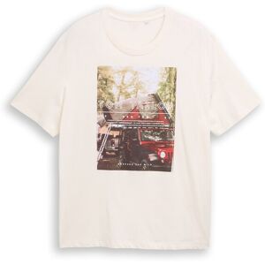 TOM TAILOR Herren Plus Size - T-Shirt mit Fotoprint, braun, Print, Gr. 2XL TOM TAILOR Herren Plus Size - T-Shirt mit Fotoprint, braun, Print, Gr. 2XL