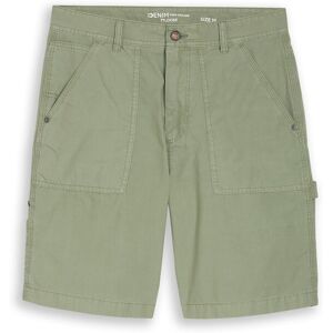 TOM TAILOR DENIM Herren TTLOOSE Carpenter-Shorts, grün, Uni, Gr. M TOM TAILOR DENIM Herren TTLOOSE Carpenter-Shorts, grün, Uni, Gr. M