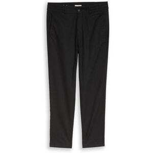 TOM TAILOR DENIM Herren TTTAPERED Relaxed Chino Hose mit Leinenanteil, schwarz, Uni, Gr. M TOM TAILOR DENIM Herren TTTAPERED Relaxed Chino Hose mit Leinenanteil, schwarz, Uni, Gr. M