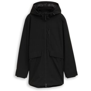 TOM TAILOR DENIM Herren Relaxed Fit Ultralight Funktionsjacke aus wasserabweisendem Material, schwarz, Uni, Gr. M TOM TAILOR DENIM Herren Relaxed Fit Ultralight Funktionsjacke aus wasserabweisendem Material, schwarz, Uni, Gr. M