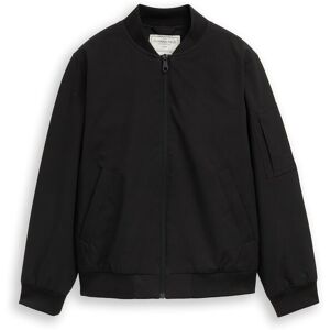 TOM TAILOR Jungen Bomberjacke mit wasserabweisender Funktion, schwarz, Uni, Gr. 140 TOM TAILOR Jungen Bomberjacke mit wasserabweisender Funktion, schwarz, Uni, Gr. 140