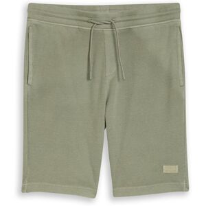 TOM TAILOR Herren Shorts mit Waffelstruktur, grün, Uni, Gr. L TOM TAILOR Herren Shorts mit Waffelstruktur, grün, Uni, Gr. L