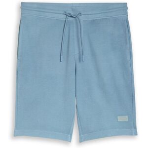 TOM TAILOR Herren Shorts mit Waffelstruktur, blau, Uni, Gr. L TOM TAILOR Herren Shorts mit Waffelstruktur, blau, Uni, Gr. L