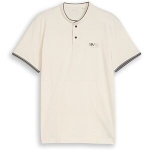 TOM TAILOR Herren Poloshirt mit Stehkragen, braun, Uni, Gr. M TOM TAILOR Herren Poloshirt mit Stehkragen, braun, Uni, Gr. M