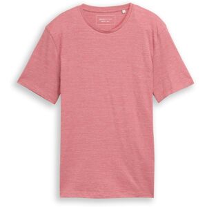 TOM TAILOR DENIM Herren T-Shirt in Melange-Optik, rosa, Meliert, Gr. S TOM TAILOR DENIM Herren T-Shirt in Melange-Optik, rosa, Meliert, Gr. S