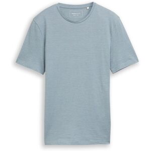 TOM TAILOR DENIM Herren T-Shirt in Melange-Optik, blau, Meliert, Gr. M TOM TAILOR DENIM Herren T-Shirt in Melange-Optik, blau, Meliert, Gr. M