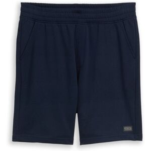 TOM TAILOR DENIM Herren Relaxed Sweat-Shorts, blau, Uni, Gr. M TOM TAILOR DENIM Herren Relaxed Sweat-Shorts, blau, Uni, Gr. M