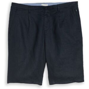 TOM TAILOR Herren TTREGULAR Chino Shorts aus Leinen, blau, Uni, Gr. 38 TOM TAILOR Herren TTREGULAR Chino Shorts aus Leinen, blau, Uni, Gr. 38