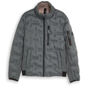 TOM TAILOR Herren Hybrid Steppjacke mit verstaubarer Kapuze, grün, Uni, Gr. L TOM TAILOR Herren Hybrid Steppjacke mit verstaubarer Kapuze, grün, Uni, Gr. L