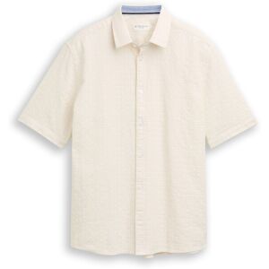 TOM TAILOR Herren Comfort Fit Kurzarmhemd aus Baumwolle, braun, Uni, Gr. S TOM TAILOR Herren Comfort Fit Kurzarmhemd aus Baumwolle, braun, Uni, Gr. S