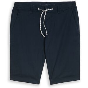 TOM TAILOR Herren Chino Shorts mit Kordelzug, blau, Uni, Gr. 38 TOM TAILOR Herren Chino Shorts mit Kordelzug, blau, Uni, Gr. 38