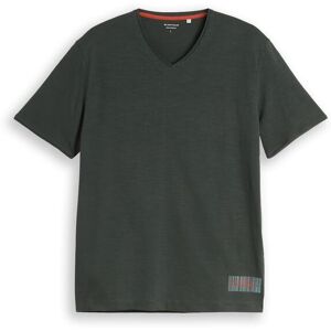 TOM TAILOR Herren T-Shirt mit V-Ausschnitt, grün, Meliert, Gr. XXXL TOM TAILOR Herren T-Shirt mit V-Ausschnitt, grün, Meliert, Gr. XXXL