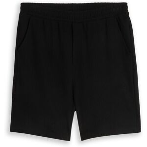 TOM TAILOR DENIM Herren Relaxed Fit Sweat-Shorts, schwarz, Uni, Gr. L TOM TAILOR DENIM Herren Relaxed Fit Sweat-Shorts, schwarz, Uni, Gr. L