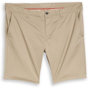 TOM TAILOR Herren Plus Size - Slim Chino Shorts, beige, Uni, Gr. 42 TOM TAILOR Herren Plus Size - Slim Chino Shorts, beige, Uni, Gr. 42