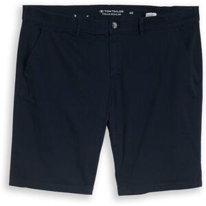 TOM TAILOR Herren Plus Size - Slim Chino Shorts, blau, Uni, Gr. 42 TOM TAILOR Herren Plus Size - Slim Chino Shorts, blau, Uni, Gr. 42