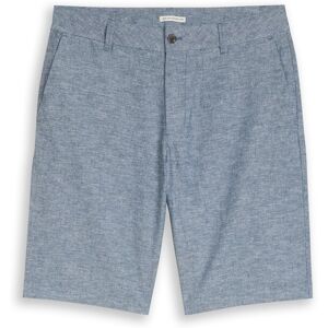 TOM TAILOR DENIM Herren TTRELAXED Chino Shorts mit Leinenanteil, blau, Meliert, Gr. M TOM TAILOR DENIM Herren TTRELAXED Chino Shorts mit Leinenanteil, blau, Meliert, Gr. M