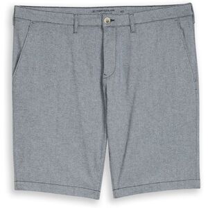 TOM TAILOR Herren Plus Size - Chino Shorts mit Stretch, blau, Meliert, Gr. 42 TOM TAILOR Herren Plus Size - Chino Shorts mit Stretch, blau, Meliert, Gr. 42