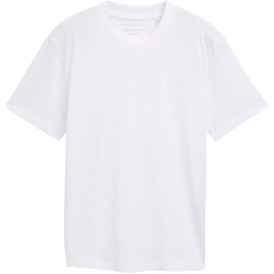 TOM TAILOR DENIM Herren Basic T-Shirt, weiß, Uni, Gr. XXL TOM TAILOR DENIM Herren Basic T-Shirt, weiß, Uni, Gr. XXL