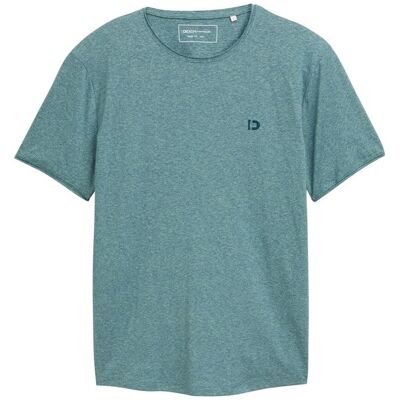 TOM TAILOR DENIM Herren T-Shirt in Melange Optik, grün, Meliert, Gr. XXL TOM TAILOR DENIM Herren T-Shirt in Melange Optik, grün, Meliert, Gr. XXL