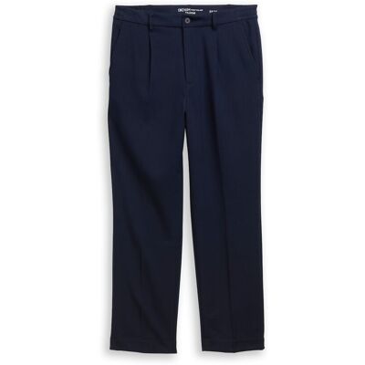 TOM TAILOR DENIM Herren TTLoose Chino Hose mit Bügelfalte, blau, Uni, Gr. 31/34 TOM TAILOR DENIM Herren TTLoose Chino Hose mit Bügelfalte, blau, Uni, Gr. 31/34