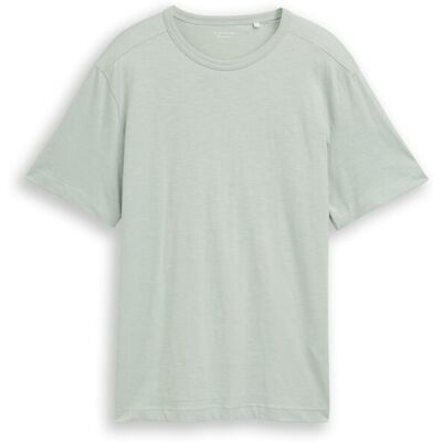 TOM TAILOR Herren Basic T-Shirt aus Baumwolle, grün, Uni, Gr. XXL TOM TAILOR Herren Basic T-Shirt aus Baumwolle, grün, Uni, Gr. XXL