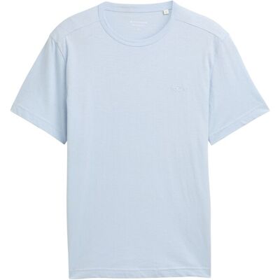 TOM TAILOR Herren Basic T-Shirt aus Baumwolle, blau, Uni, Gr. XXXL TOM TAILOR Herren Basic T-Shirt aus Baumwolle, blau, Uni, Gr. XXXL