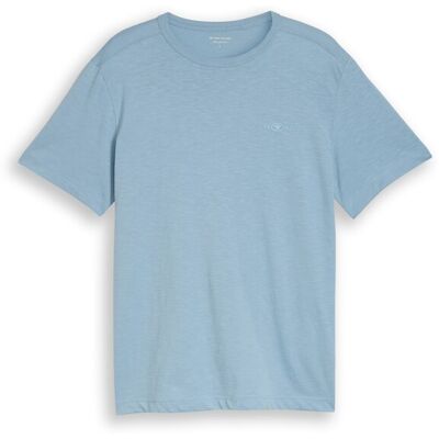 TOM TAILOR Herren Basic T-Shirt aus Baumwolle, blau, Uni, Gr. XXL TOM TAILOR Herren Basic T-Shirt aus Baumwolle, blau, Uni, Gr. XXL