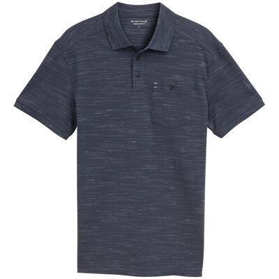 TOM TAILOR Herren Poloshirt mit Brusttasche, grau, Uni, Gr. S TOM TAILOR Herren Poloshirt mit Brusttasche, grau, Uni, Gr. S