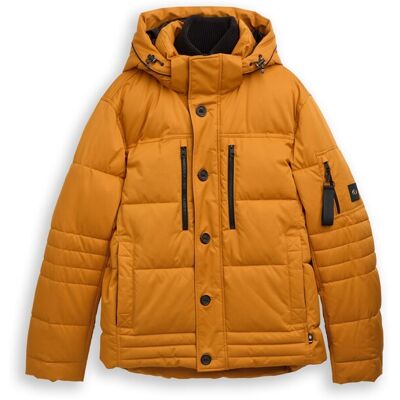TOM TAILOR Herren Puffer-Jacke mit abnehmbarer Kapuze, braun, Uni, Gr. XXXL TOM TAILOR Herren Puffer-Jacke mit abnehmbarer Kapuze, braun, Uni, Gr. XXXL