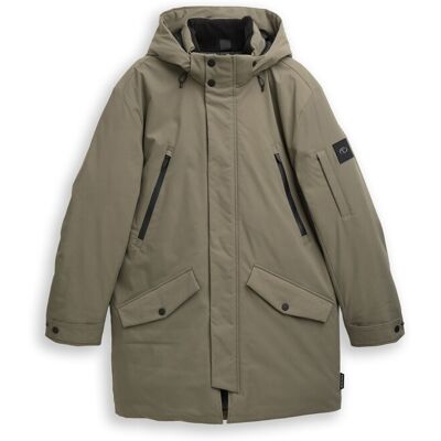 TOM TAILOR Herren TT.PRO.TECH Parka mit abnehmbarer Kapuze, grün, Uni, Gr. XXL TOM TAILOR Herren TT.PRO.TECH Parka mit abnehmbarer Kapuze, grün, Uni, Gr. XXL