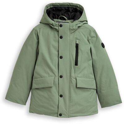 TOM TAILOR Jungen Arctic Parka mit Kapuze, grün, Uni, Gr. 92/98 TOM TAILOR Jungen Arctic Parka mit Kapuze, grün, Uni, Gr. 92/98