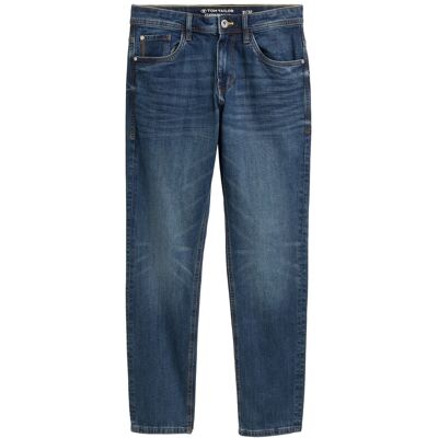 TOM TAILOR Herren TTJOSH REGULAR SLIM Jeans mit Stretch, blau, Uni, Gr. 33/34 TOM TAILOR Herren TTJOSH REGULAR SLIM Jeans mit Stretch, blau, Uni, Gr. 33/34