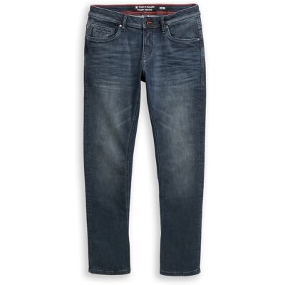 TOM TAILOR Herren TTCURT TAPERED Jeans mit Stretch, blau, Uni, Gr. 33/36 TOM TAILOR Herren TTCURT TAPERED Jeans mit Stretch, blau, Uni, Gr. 33/36