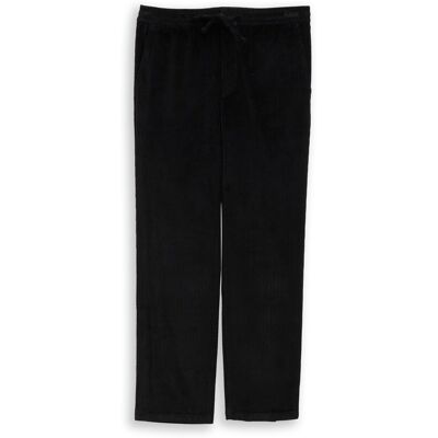 TOM TAILOR DENIM Herren TTRELAXED Chino Hose aus Cord, schwarz, Uni, Gr. XL TOM TAILOR DENIM Herren TTRELAXED Chino Hose aus Cord, schwarz, Uni, Gr. XL