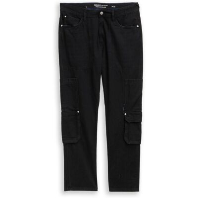 TOM TAILOR DENIM Herren TTWAYLEN RELAXED Cargo Jeans, schwarz, Uni, Gr. 32/30 TOM TAILOR DENIM Herren TTWAYLEN RELAXED Cargo Jeans, schwarz, Uni, Gr. 32/30