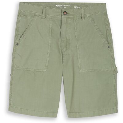 TOM TAILOR DENIM Herren TTLOOSE Carpenter-Shorts, grün, Uni, Gr. XXL TOM TAILOR DENIM Herren TTLOOSE Carpenter-Shorts, grün, Uni, Gr. XXL