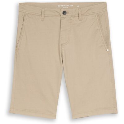 TOM TAILOR Herren TTSLIM Chino Shorts, beige, Uni, Gr. 33 TOM TAILOR Herren TTSLIM Chino Shorts, beige, Uni, Gr. 33