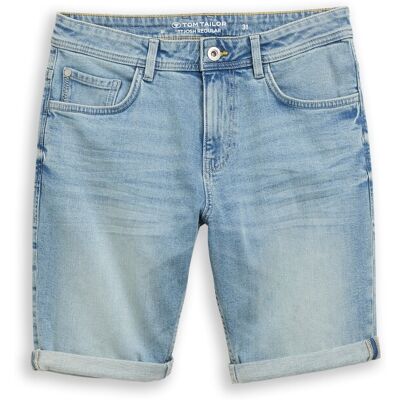TOM TAILOR Herren TTJOSH REGULAR SLIM Jeans Shorts, blau, Uni, Gr. 36 TOM TAILOR Herren TTJOSH REGULAR SLIM Jeans Shorts, blau, Uni, Gr. 36
