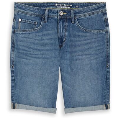 TOM TAILOR Herren TTJOSH REGULAR SLIM Jeans Shorts, blau, Uni, Gr. 38 TOM TAILOR Herren TTJOSH REGULAR SLIM Jeans Shorts, blau, Uni, Gr. 38