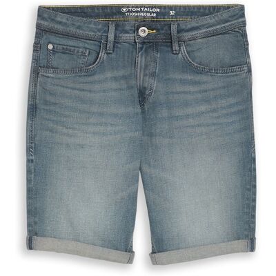 TOM TAILOR Herren TTJOSH REGULAR SLIM Jeans Shorts, blau, Uni, Gr. 29 TOM TAILOR Herren TTJOSH REGULAR SLIM Jeans Shorts, blau, Uni, Gr. 29
