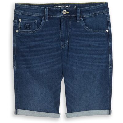 TOM TAILOR Herren TTJOSH REGULAR SLIM Jeans Shorts mit Superstretch, blau, Uni, Gr. 30 TOM TAILOR Herren TTJOSH REGULAR SLIM Jeans Shorts mit Superstretch, blau, Uni, Gr. 30