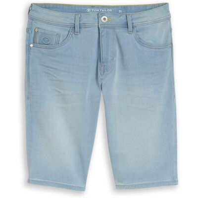 TOM TAILOR Herren TTJOSH REGULAR SLIM Jeans Shorts mit Superstretch, blau, Uni, Gr. 40 TOM TAILOR Herren TTJOSH REGULAR SLIM Jeans Shorts mit Superstretch, blau, Uni, Gr. 40