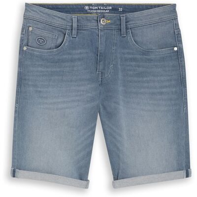 TOM TAILOR Herren TTJOSH REGULAR SLIM Jeans Shorts mit Superstretch, blau, Uni, Gr. 30 TOM TAILOR Herren TTJOSH REGULAR SLIM Jeans Shorts mit Superstretch, blau, Uni, Gr. 30