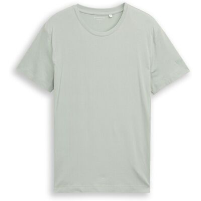 TOM TAILOR Herren Basic Fitted T-Shirt, grün, Uni, Gr. XXXL TOM TAILOR Herren Basic Fitted T-Shirt, grün, Uni, Gr. XXXL