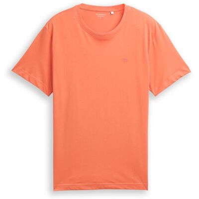 TOM TAILOR Herren T-Shirt mit Logo-Stickerei, rot, Uni, Gr. XXXL TOM TAILOR Herren T-Shirt mit Logo-Stickerei, rot, Uni, Gr. XXXL
