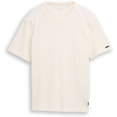 TOM TAILOR Herren T-Shirt mit Waffelstruktur, braun, Uni, Gr. XXXL TOM TAILOR Herren T-Shirt mit Waffelstruktur, braun, Uni, Gr. XXXL