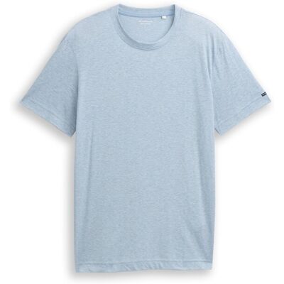 TOM TAILOR Herren T-Shirt mit feinem Streifenmuster, blau, Gestreift, Gr. L TOM TAILOR Herren T-Shirt mit feinem Streifenmuster, blau, Gestreift, Gr. L