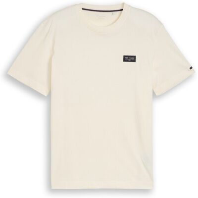 TOM TAILOR Herren T-Shirt aus Baumwolle mit Logo-Badge, braun, Uni, Gr. XXXL TOM TAILOR Herren T-Shirt aus Baumwolle mit Logo-Badge, braun, Uni, Gr. XXXL