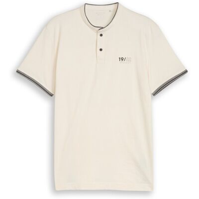 TOM TAILOR Herren Poloshirt mit Stehkragen, braun, Uni, Gr. S TOM TAILOR Herren Poloshirt mit Stehkragen, braun, Uni, Gr. S